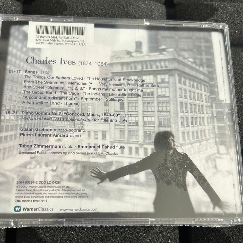 CHARLES IVES Ives Concord Sonata Sealed CD